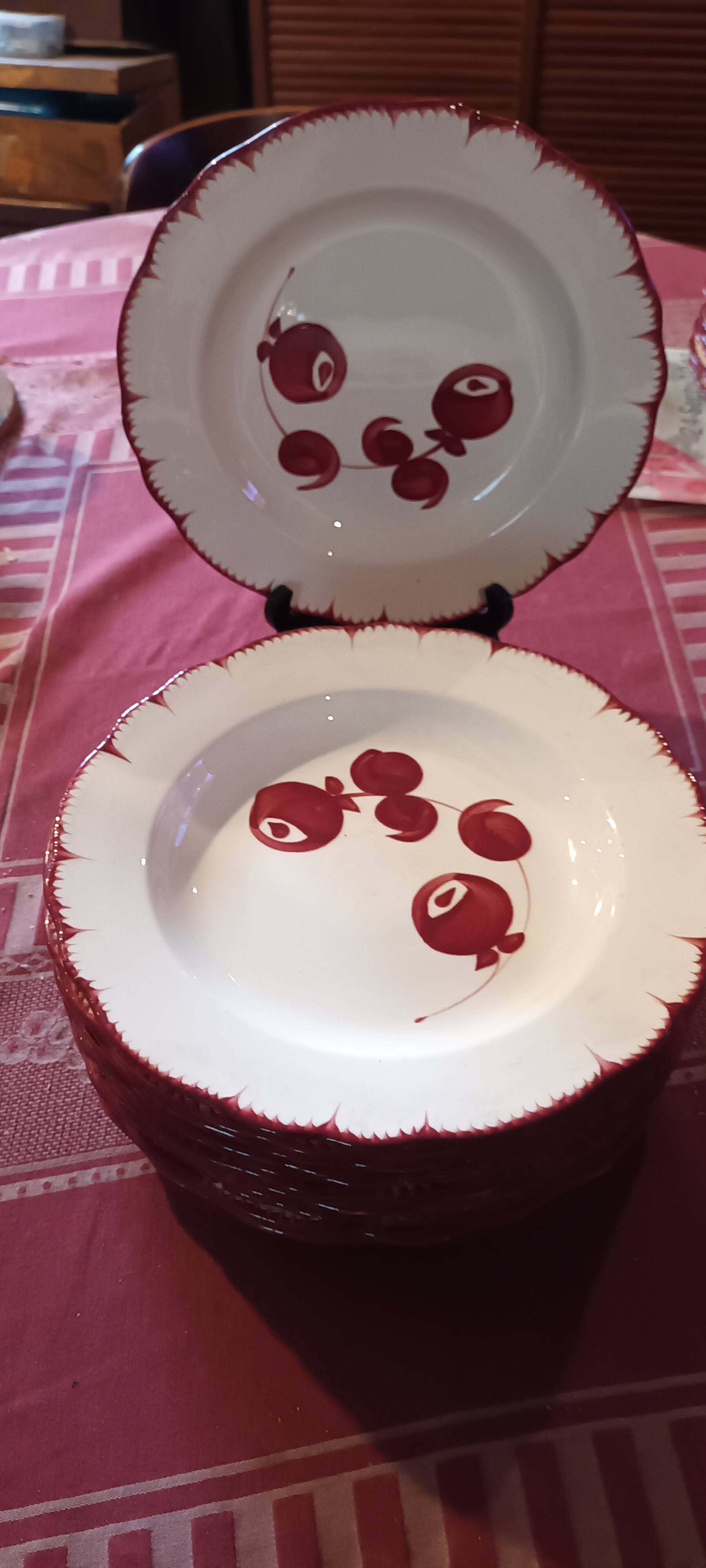 12 deep plates Salins les Bains