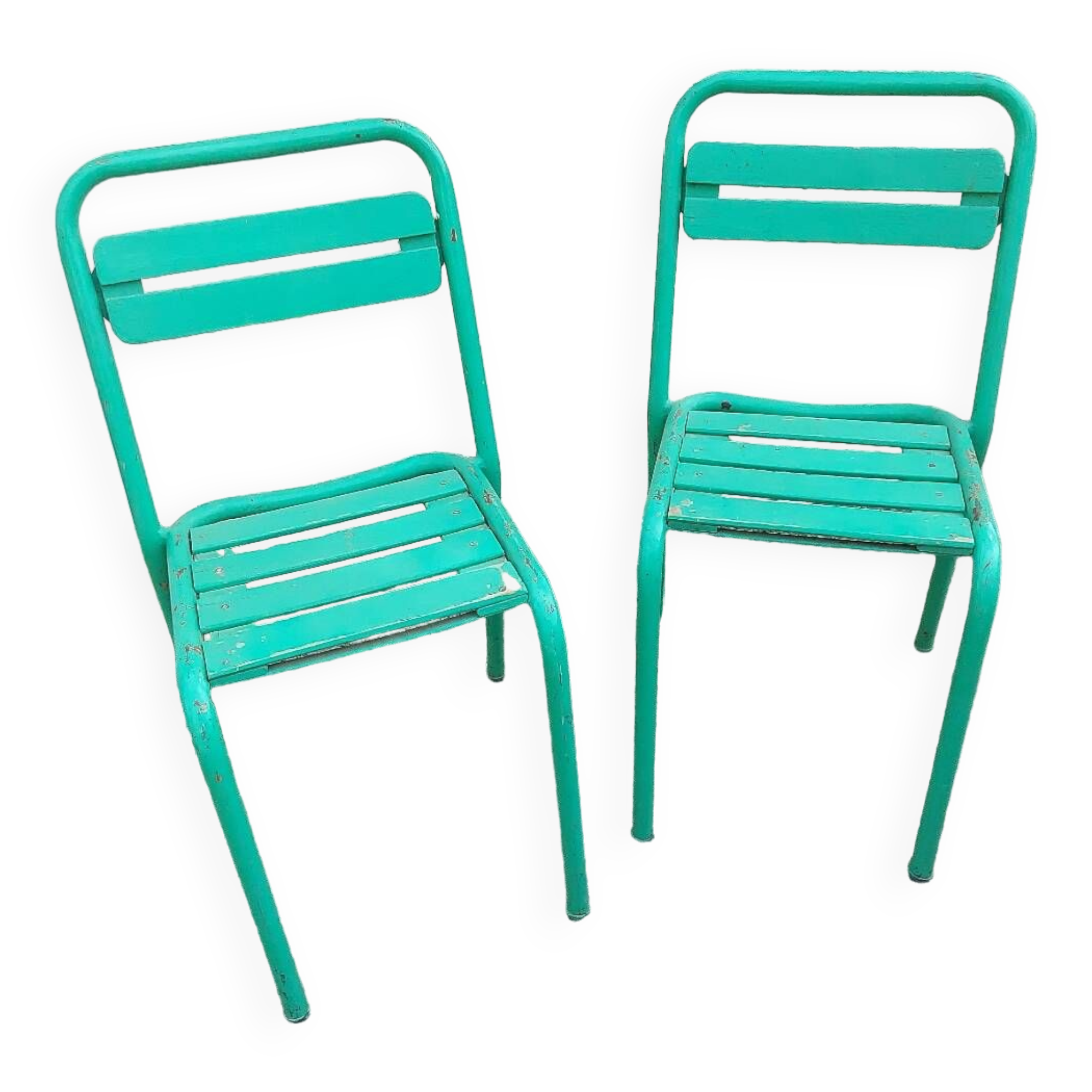 Two vintage garden chairs