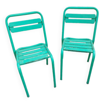Two vintage garden chairs
