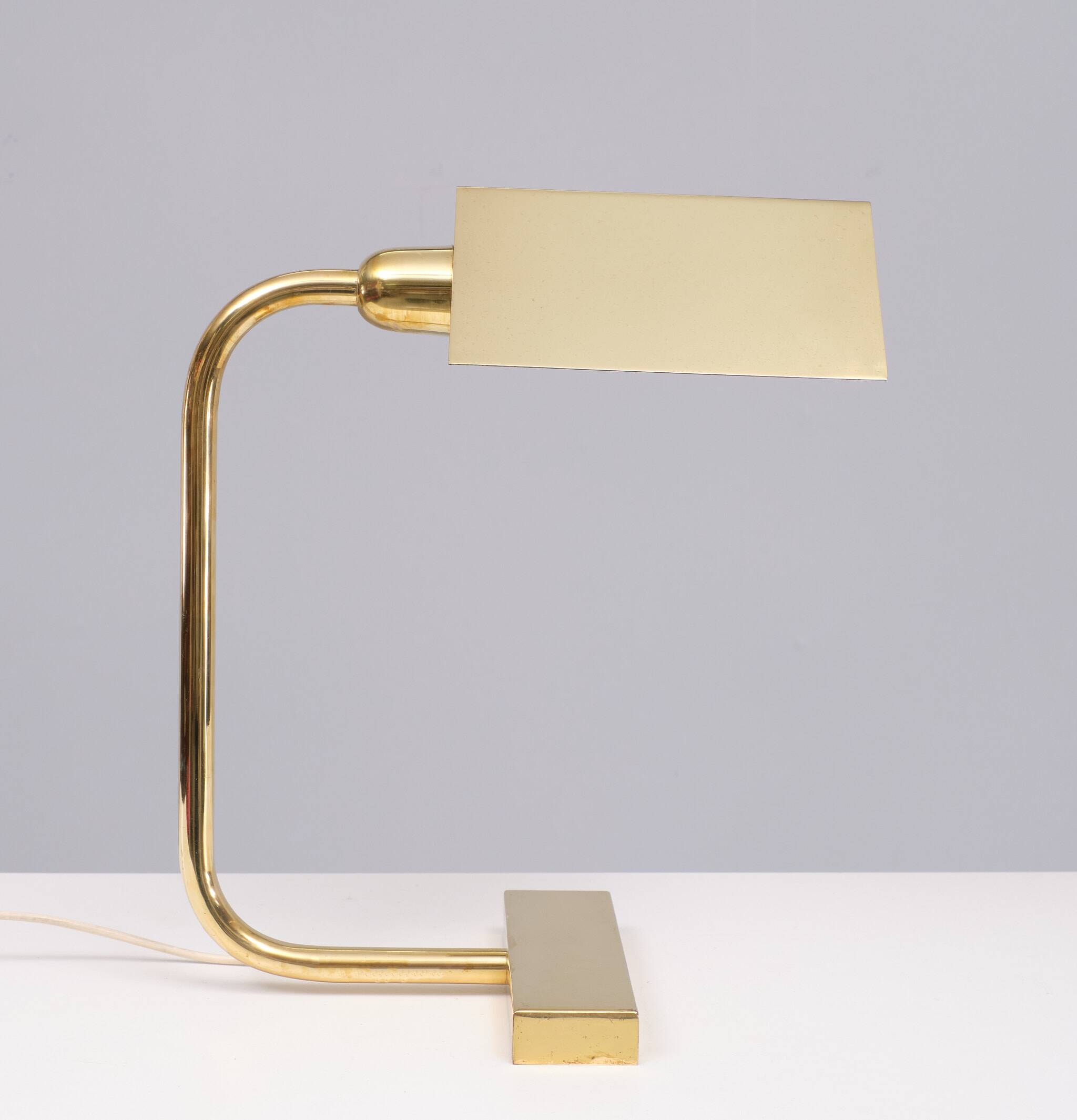 Mid Century Brass Table lamp 1960s Switzerland