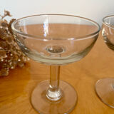 Pair of vintage champagne glasses