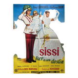 Original cinema poster "Sissi facing her destiny" Romy Schneider 60x80cm 1957
