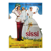 Original cinema poster "Sissi facing her destiny" Romy Schneider 60x80cm 1957