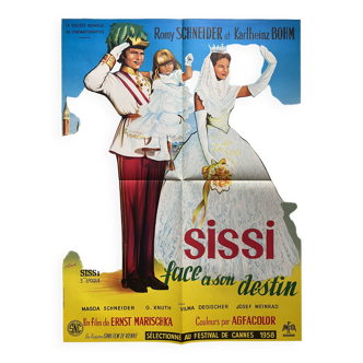 Original cinema poster "Sissi facing her destiny" Romy Schneider 60x80cm 1957