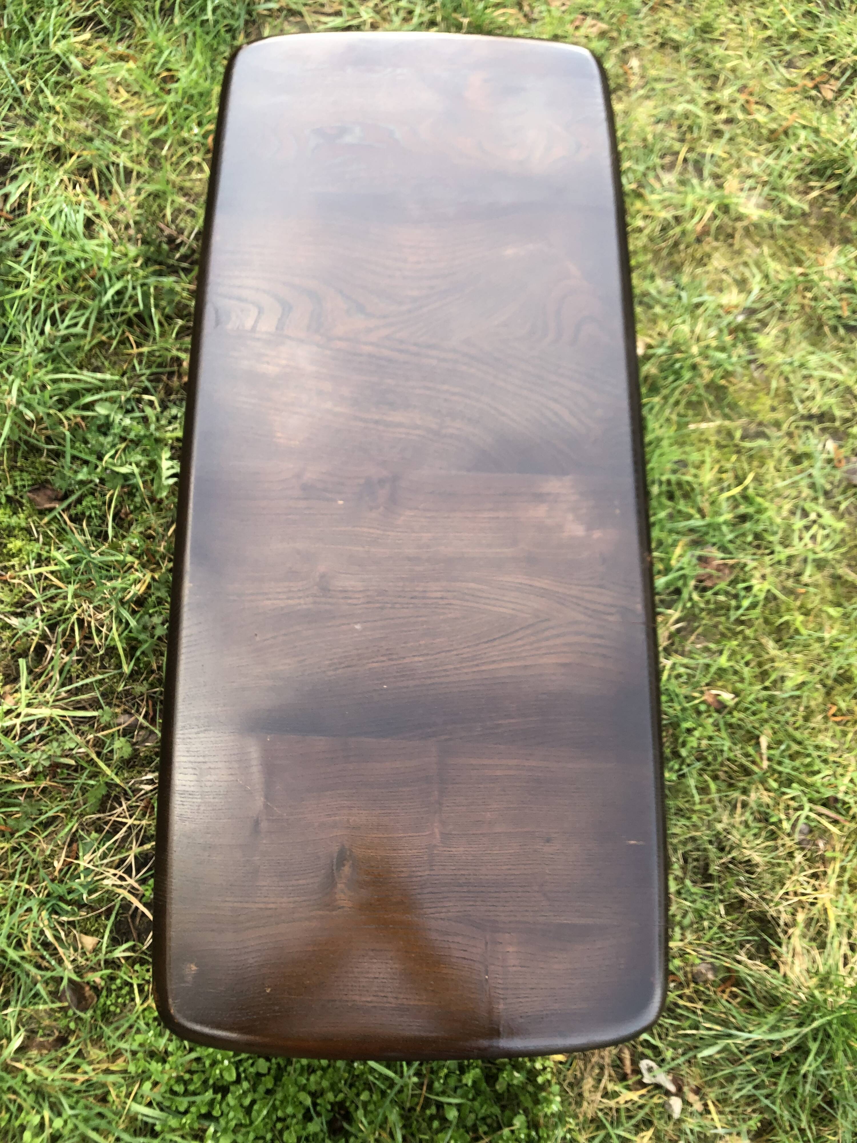Table basse Ercol Double plateau années 60 Design