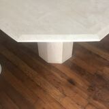 Travertine dining table