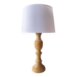 Lampe ancienne en bois tourné