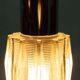 Vintage chrome and glass suspension, space age cascade lamp.