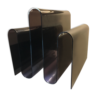 Smoked plexiglass magazine door