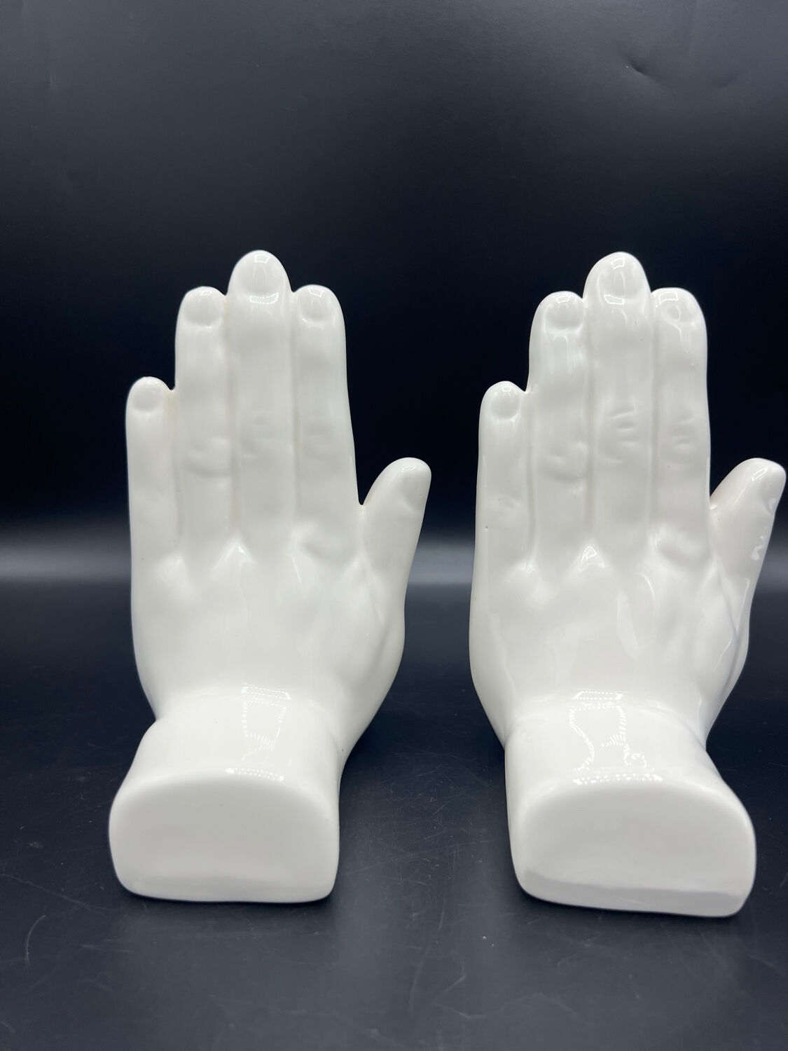 Vintage hand bookends