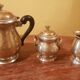 Napoleon III tea service. Silver metal hallmark.