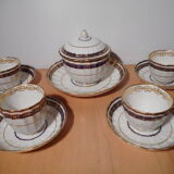 English porcelain cup service ROYAL CROWN DERBY 19th century