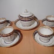 English porcelain cup service ROYAL CROWN DERBY 19th century