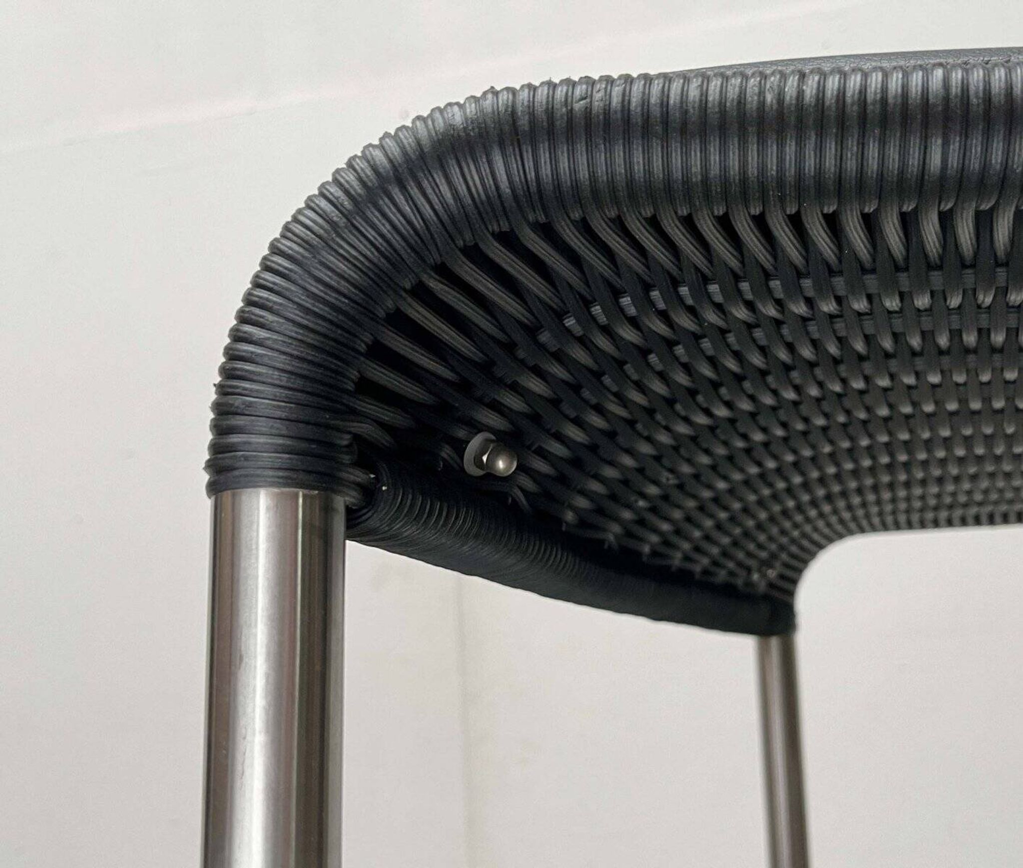 Vintage German cantilever bar stools B30 with leather cushions by Tecta and Jean Prouvé, set of 2.