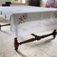 Embroidered tablecloth and 12 vintage napkins