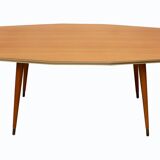 1950s coffeetable ship shaped in ash