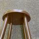 Vintage high bar stool in solid wood 72cm