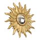 Vintage Gold Sunburst Convex Mirror 54cm