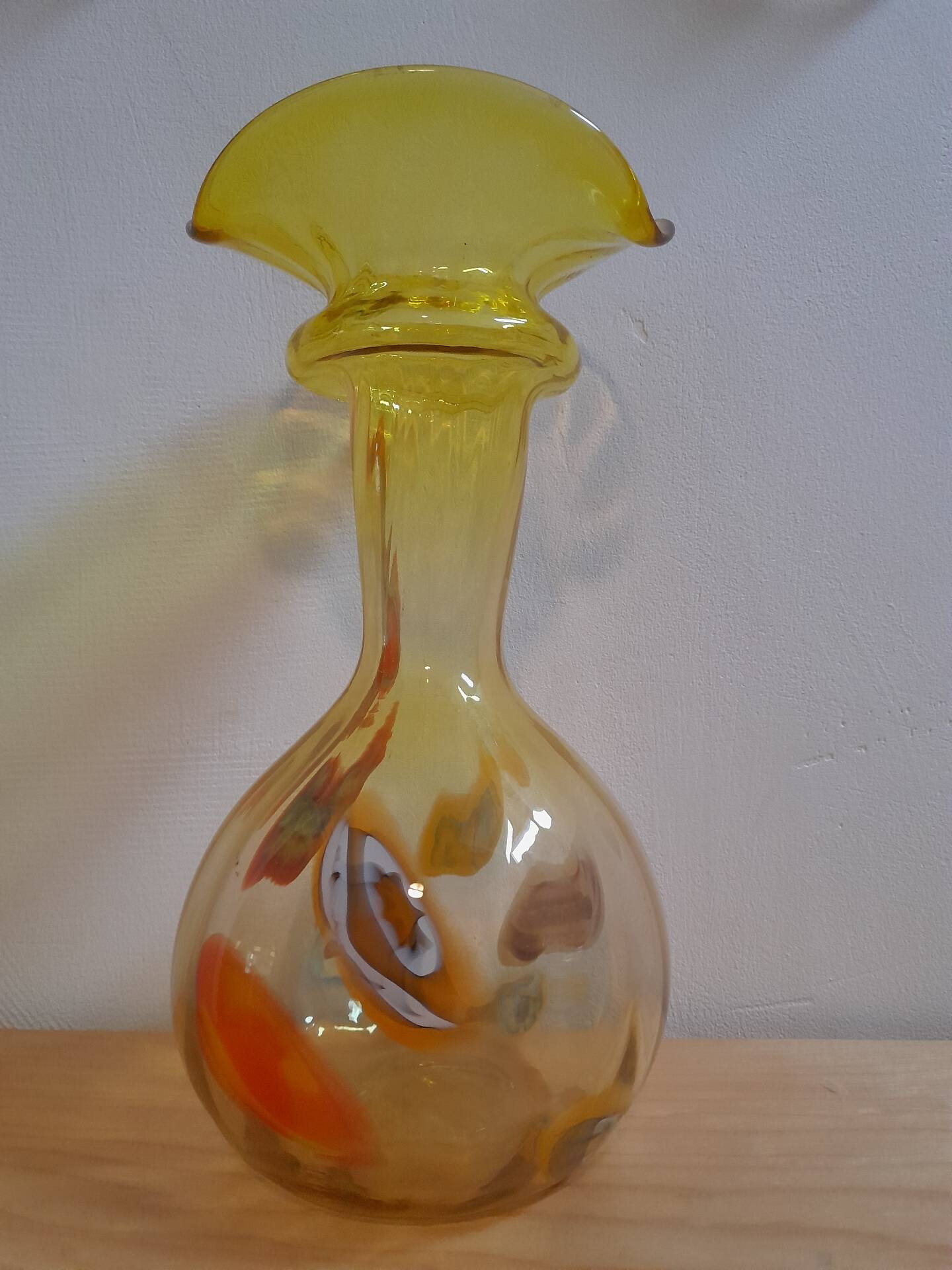 Vintage blown glass vase – Murano style – 1960s/70s