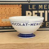 Bowl in faience chocolate menier advertising grocery hbcm