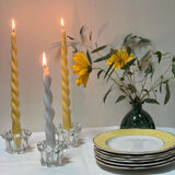 Reims glassworks candlesticks