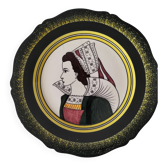 Henriot Quimper Plate – Portrait of a Breton Woman from the Aven Region – Earthenware