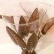Paire vases  coupes verre souffle & monture fer forge "arum" vintage
