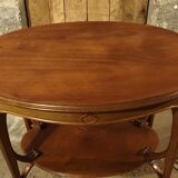 Art Nouveau tea table in solid accajou