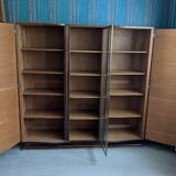 Art deco library in macassar ebony