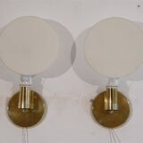 Pair of Scandinavian wall lights by Hovik, 1970s