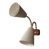 Large double wall light, Scandinavian design, 1950s