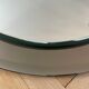 Two-tone round bathroom mirror