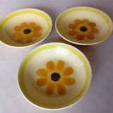 7 Gien "Sun" soup plates