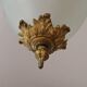 Antique French Louis XVI Style Glass and Bronze Pendant Lamp c. 1900