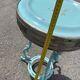 Antique bistro heating table "Le Coquet", enamelled tray, piece by piece.