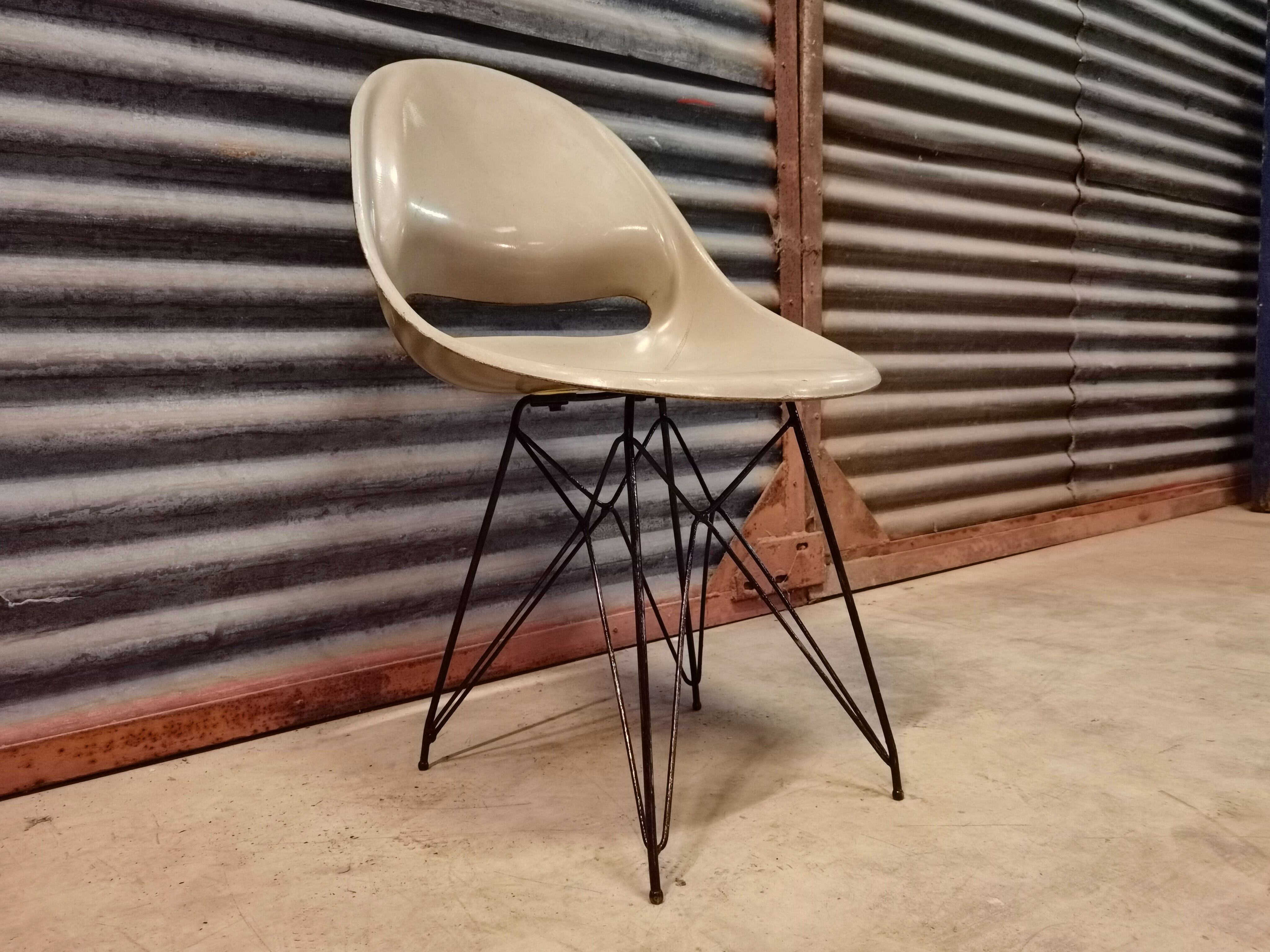 Grey Chair by Miroslav Navràtil Vertex edition 1959