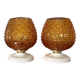 Pair of gold glass wall sconces