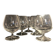 Crystal cognac glasses