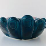 Empty hand oil blue pocket Vintage Vallauris