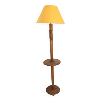 Vintage solid wood tray floor lamp from the 50s ART DECO