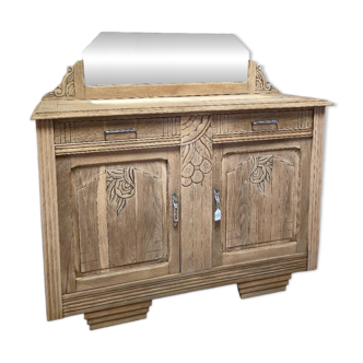 Buffet / bahut Art déco en chêne restauré