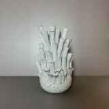 Vase corail en céramique émaillée