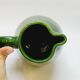 Pottery pitcher carafe terracotta green glazed ceramic