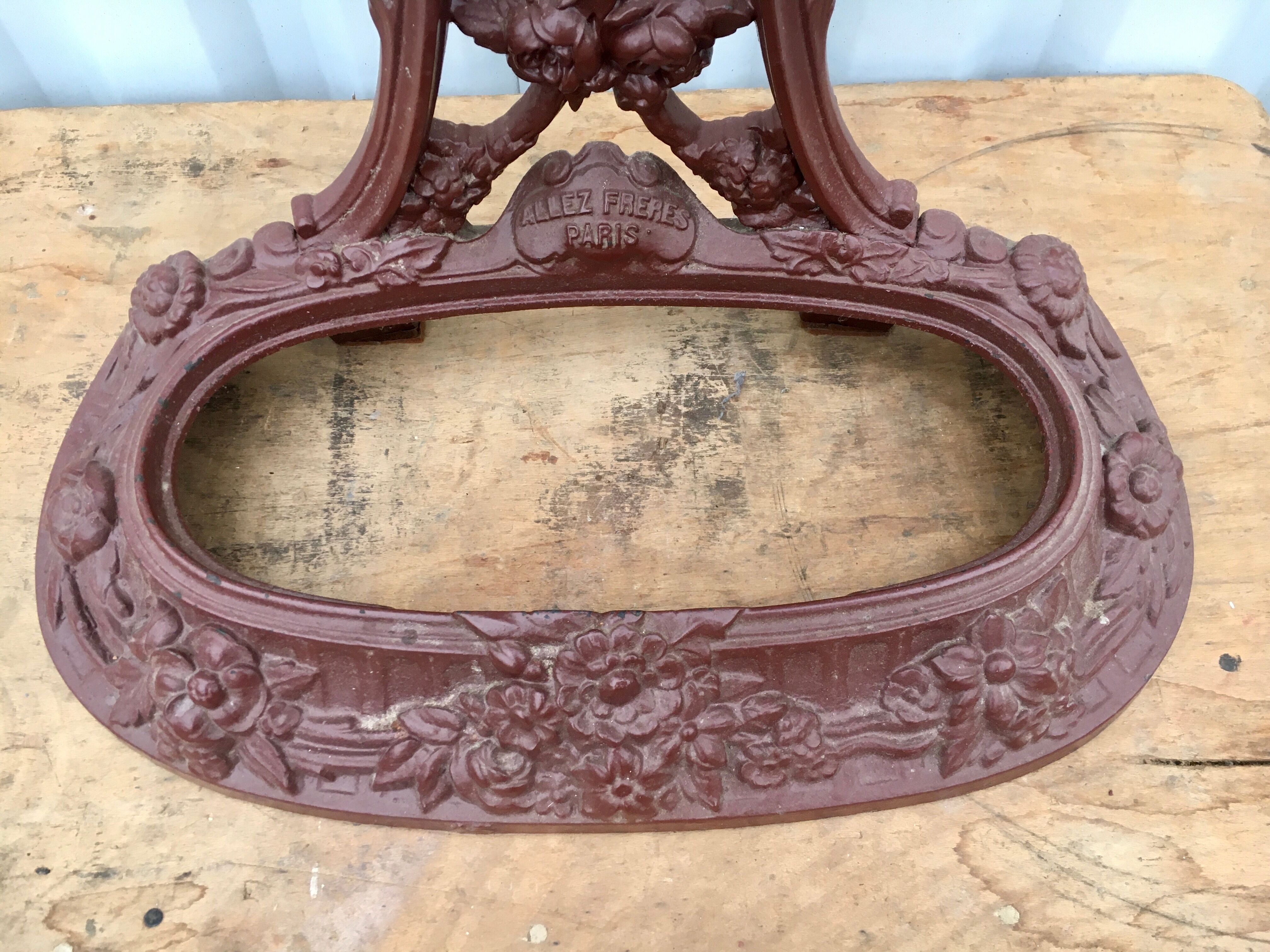 Alfred Corneau Brothers Charleville's coat holder in 19th century cast iron