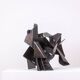 Jean Campa. Sculpture in cut patinated iron. 1980s.