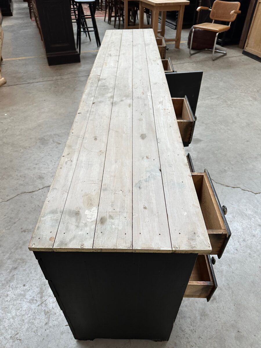 Workshop furniture from the early 20th century.