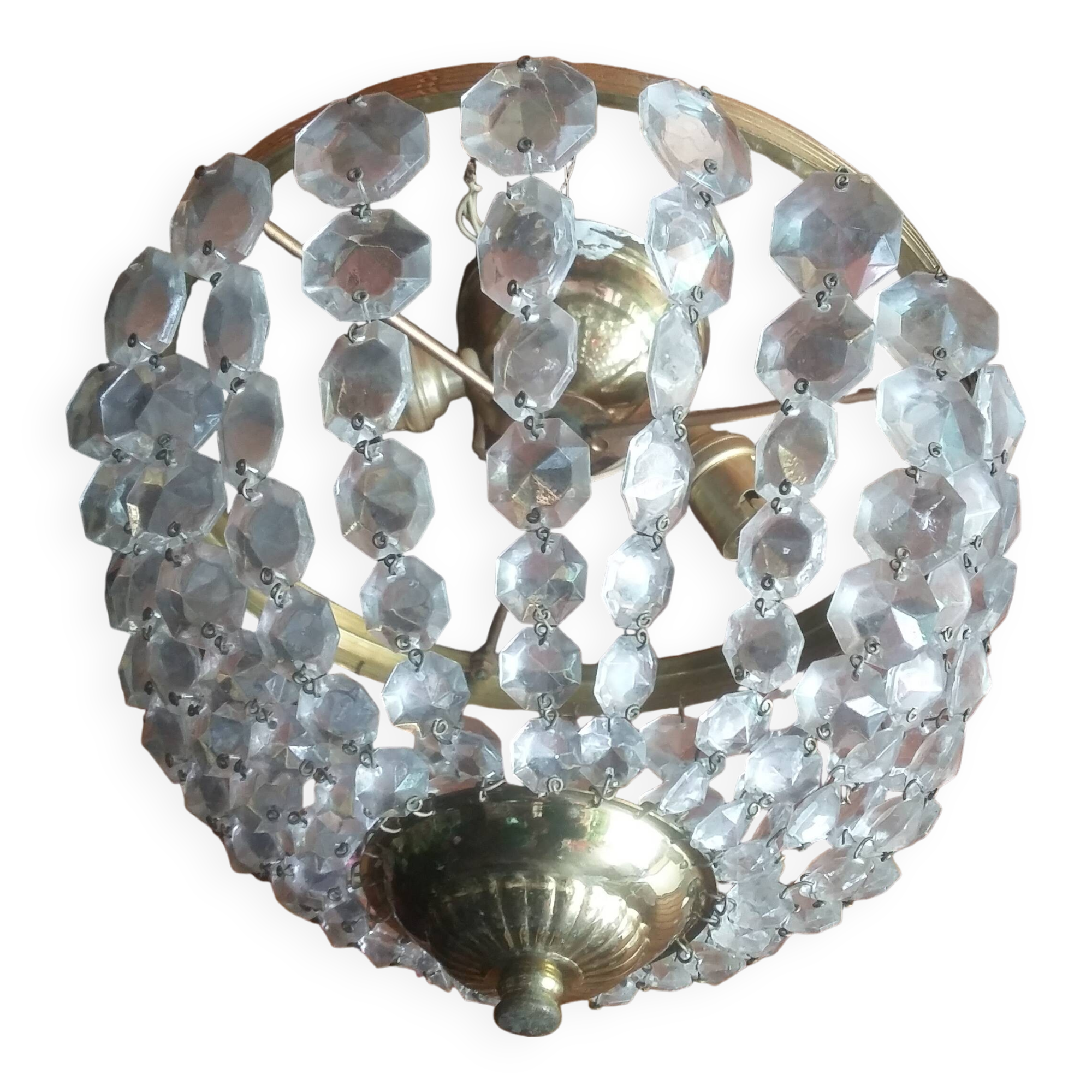 Petit lustre à pampilles - xxème