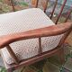Pair of vintage fan armchairs from the 60s, Baumann edition.