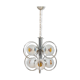 Mazzega Space Age Murano glass chrome plated chandelier, Italy 1970s
