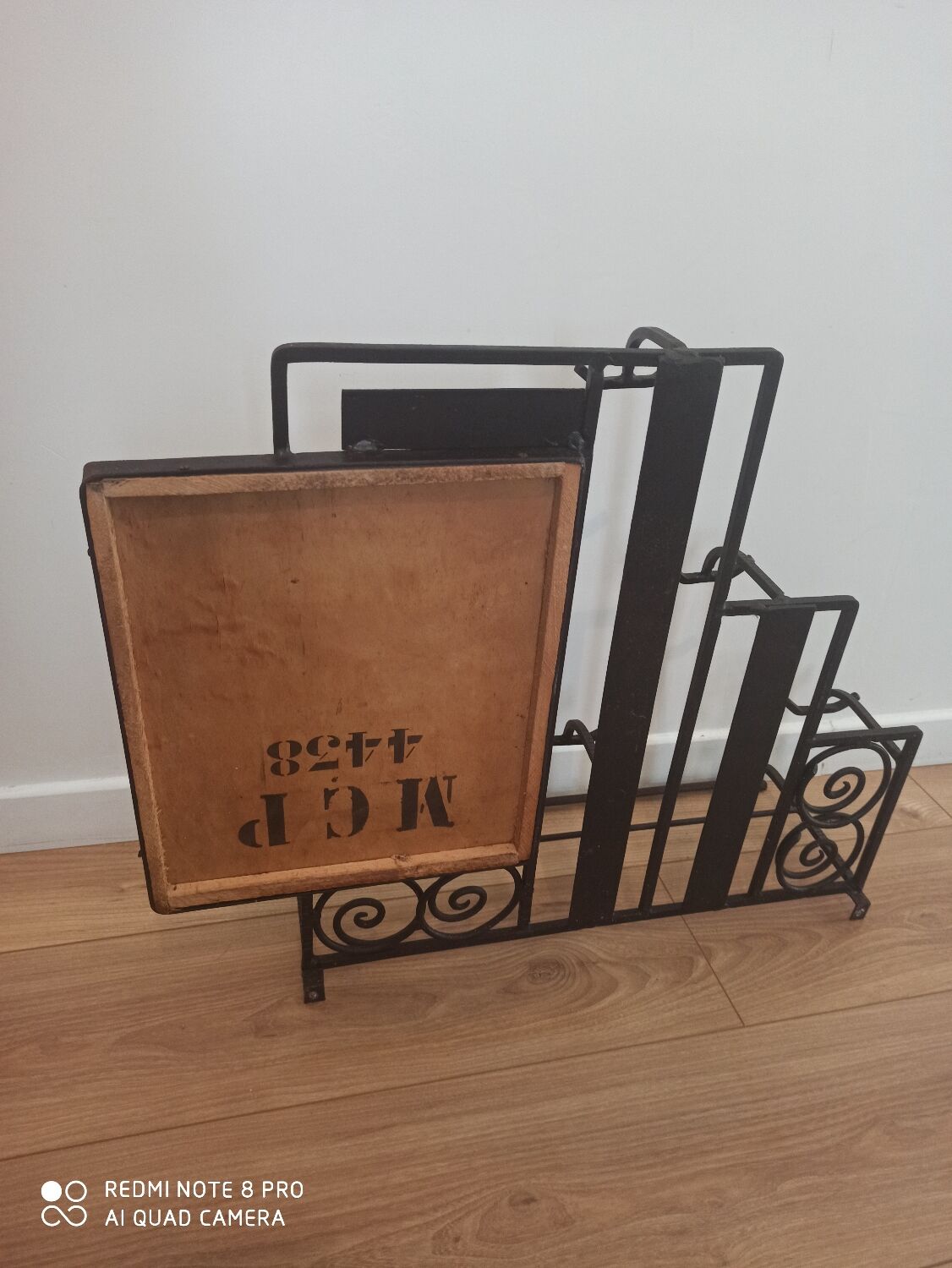 Vintage art deco wall coat rack